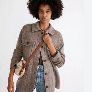 Madewell Boiled Wool Sweater Jacket XS